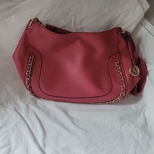Jessica Simpson Pink Chain-Accent Crossbody Bag